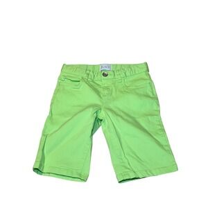 The Childrens Place Girls Size 6
 Neon Lime Green Shorts Casual Summer Twillls